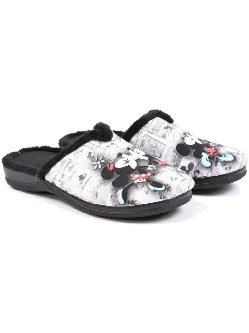 Chinelas mulher ozabi estampado desenhos animados Multicolorido - Kiabi