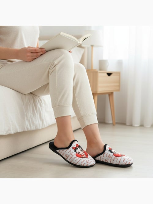 Chinelas mulher ozabi estampado desenhos animados - Kiabi
