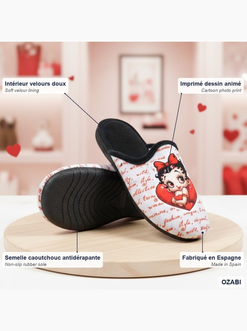 Chinelas mulher ozabi estampado desenhos animados - Kiabi