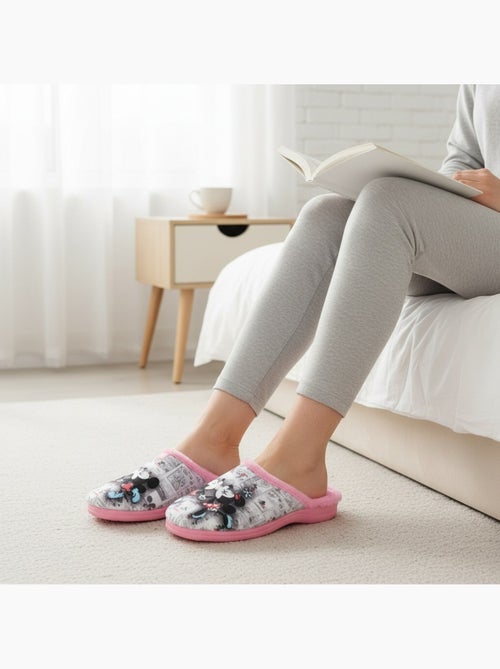 Chinelas mulher ozabi estampado desenhos animados - Kiabi