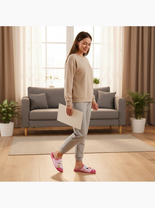 Chinelas mulher ozabi estampado desenhos animados - Kiabi Chinelas mulher ozabi estampado desenhos animados - Kiabi