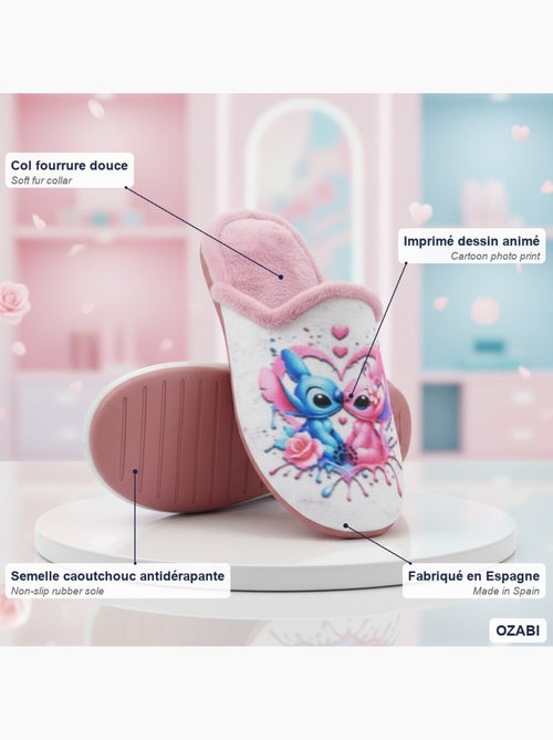 Chinelas mulher ozabi estampado desenhos animados - Kiabi