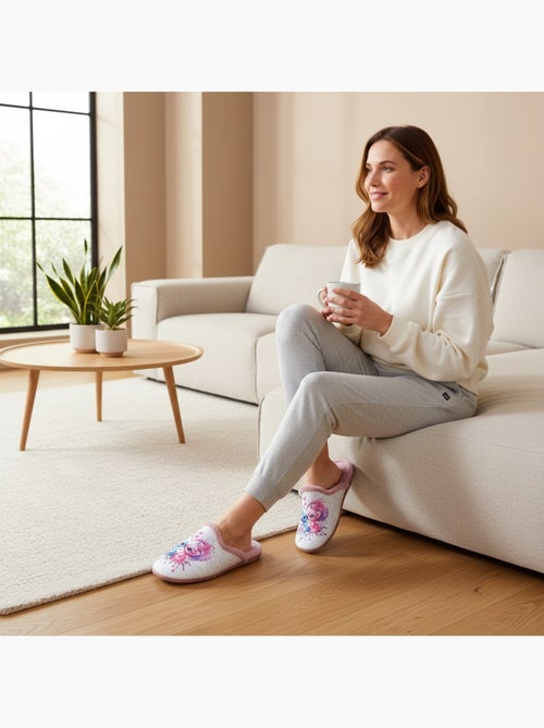 Chinelas mulher ozabi estampado desenhos animados - Kiabi