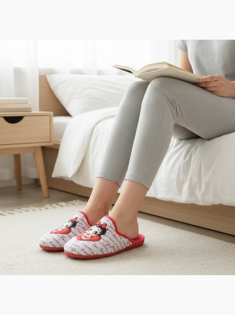 Chinelas mulher ozabi estampado desenhos animados Vermelho - Kiabi