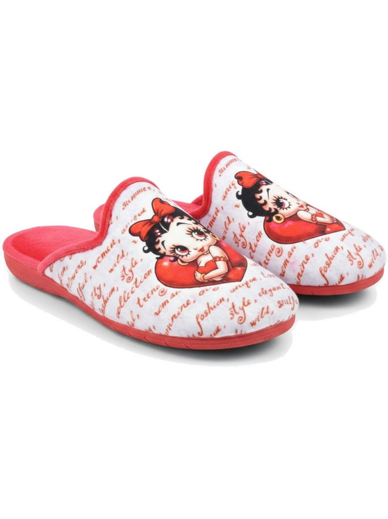Chinelas mulher ozabi estampado desenhos animados Vermelho - Kiabi