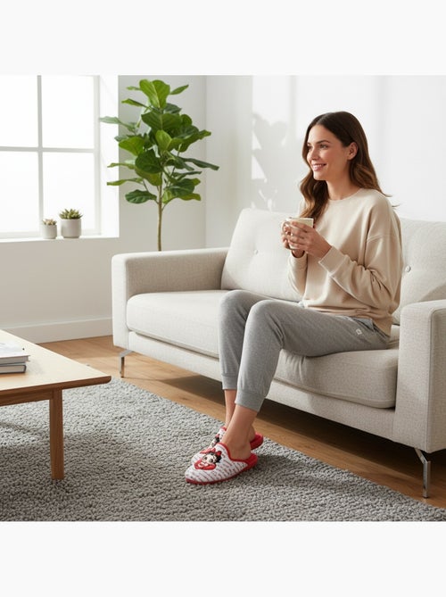 Chinelas mulher ozabi estampado desenhos animados - Kiabi