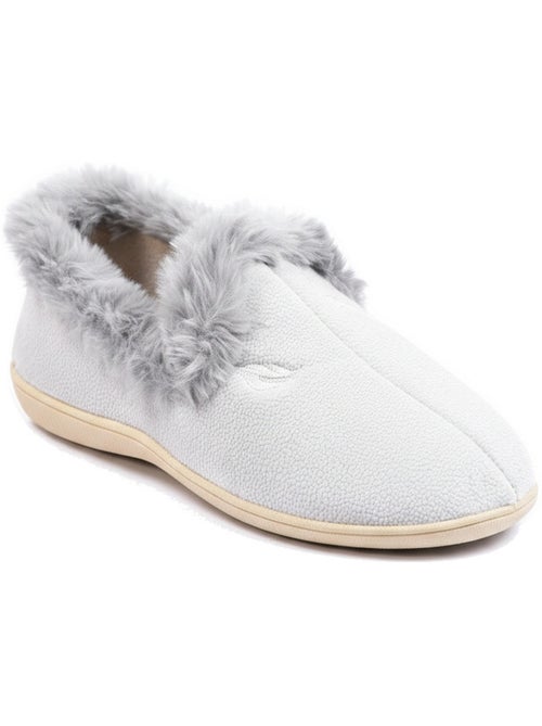 Chinelas mulher ozabi forradas fantasia bordadas gola falsa pele - Kiabi Chinelas mulher ozabi forradas fantasia bordadas gola falsa pele - Kiabi