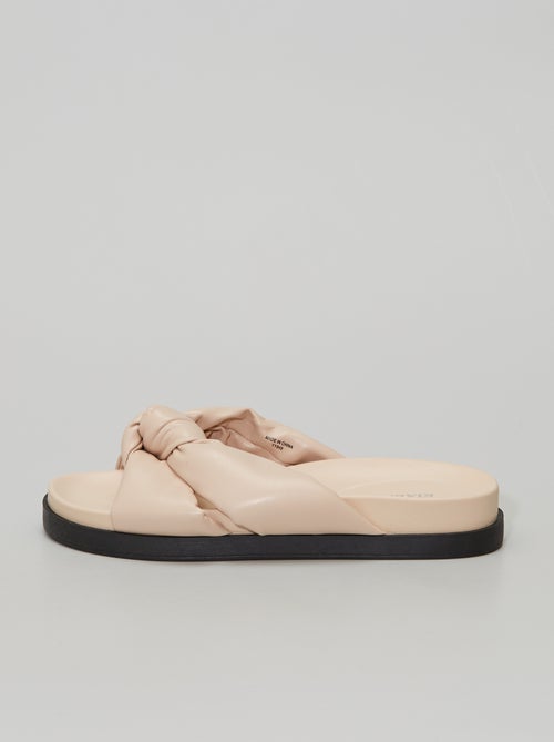 Chinelas rasas com laço - Kiabi