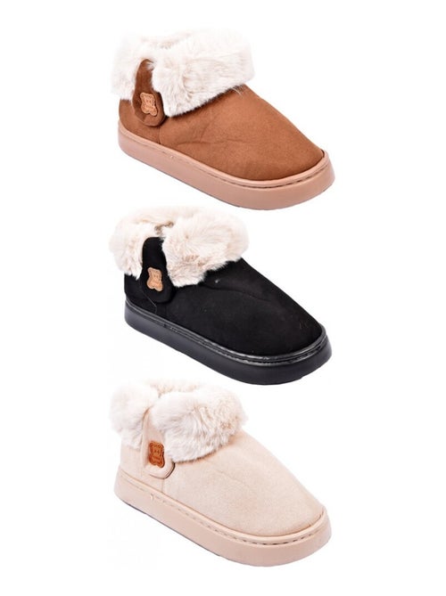 Chinelo Botina Interior Mulher Forrado - Kiabi
