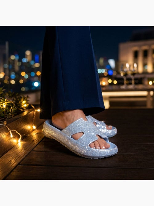 Chinelo Brilho H-Strap EVA OZABI 6 Cores - Kiabi