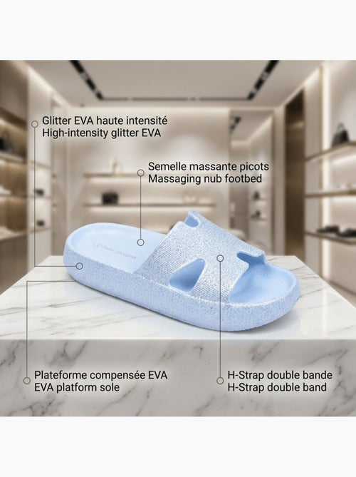 Chinelo Brilho H-Strap EVA OZABI 6 Cores - Kiabi