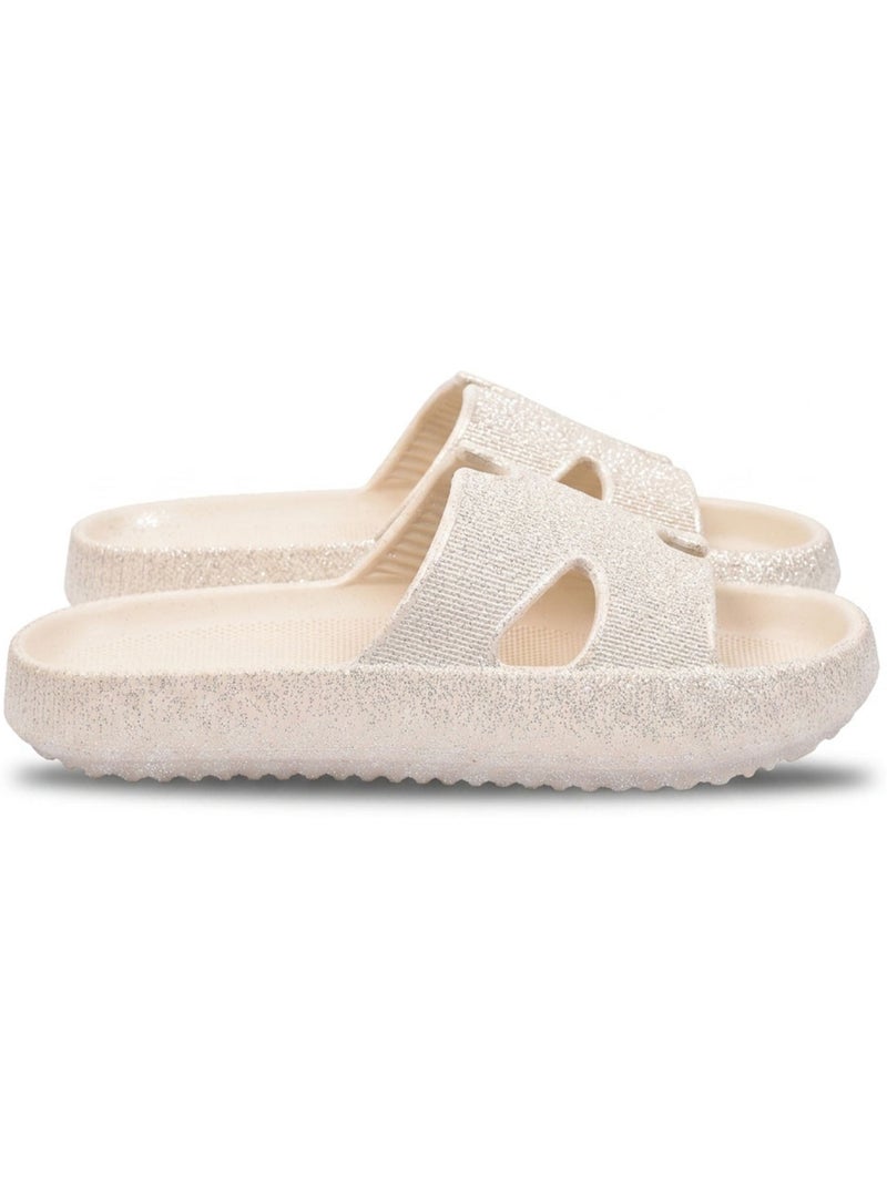Chinelo Brilho H-Strap EVA OZABI 6 Cores Bege - Kiabi