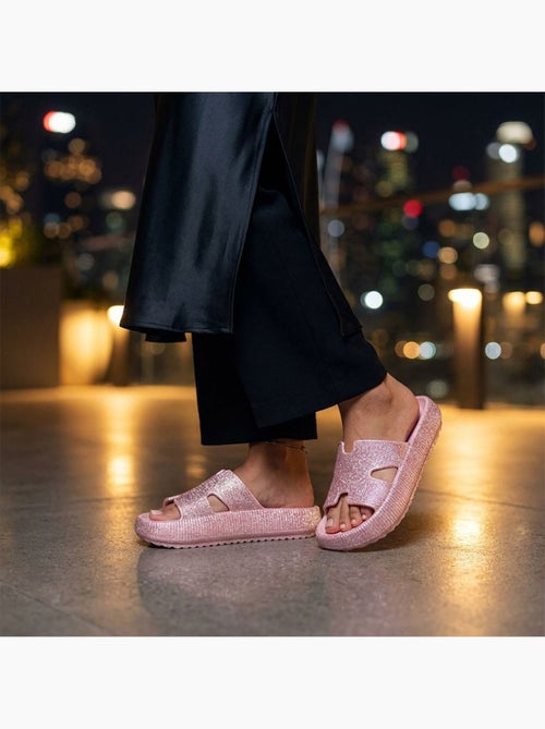 Chinelo Brilho H-Strap EVA OZABI 6 Cores - Kiabi