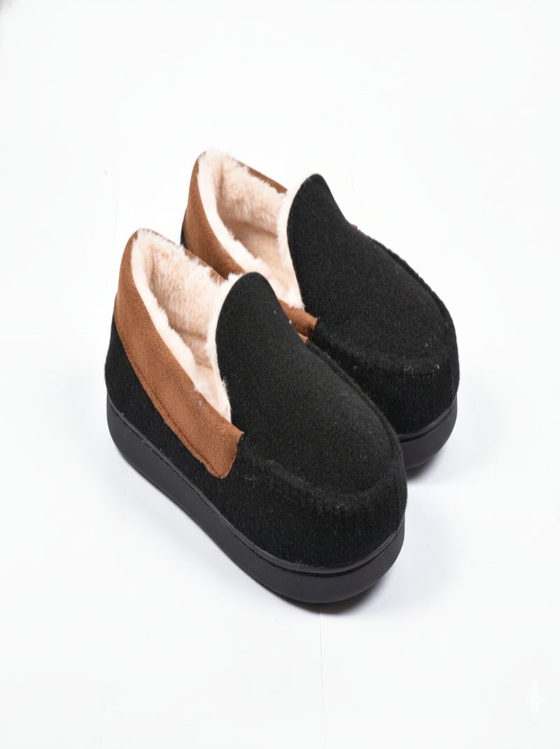 Chinelo Charentaise forrado homem PREMIUM MU9733 Preto - Kiabi