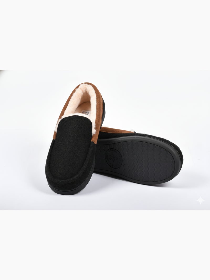 Chinelo Charentaise forrado homem PREMIUM MU9733 Preto - Kiabi