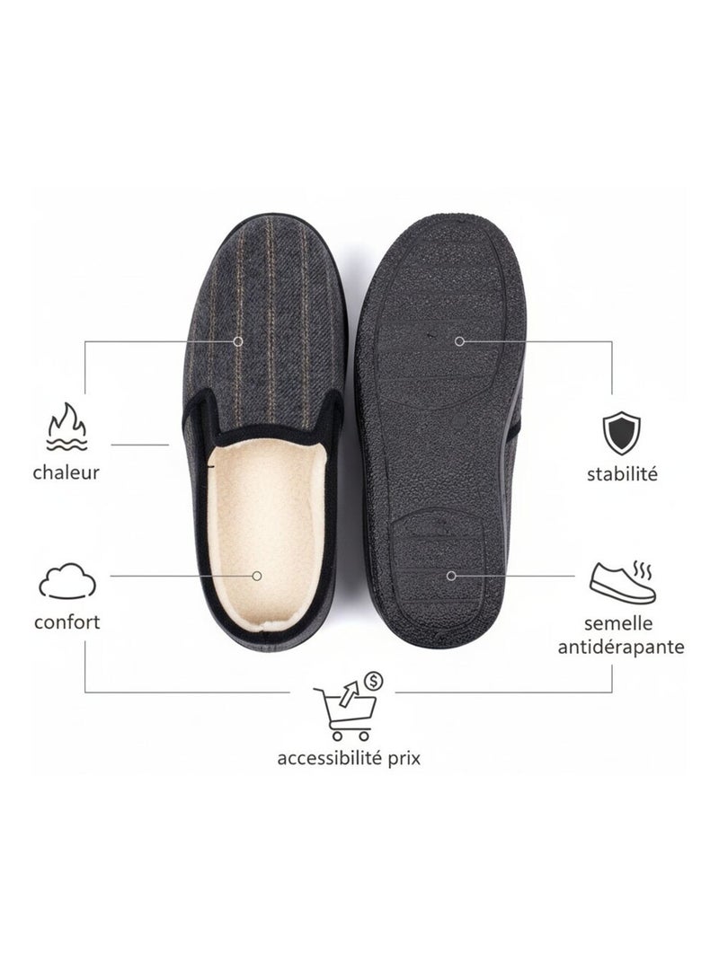 Chinelo CHARENTAISE Homem Preto ébano - Kiabi