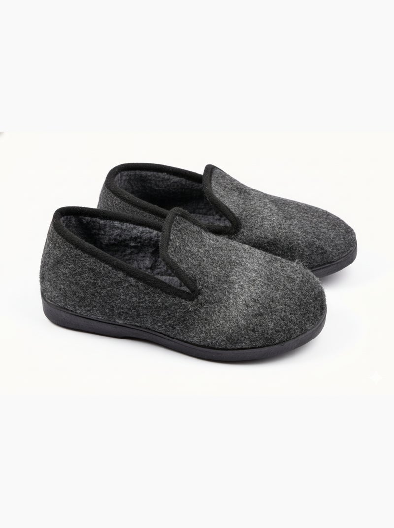 Chinelo Charentaise mulher inverno Cinza antracite - Kiabi