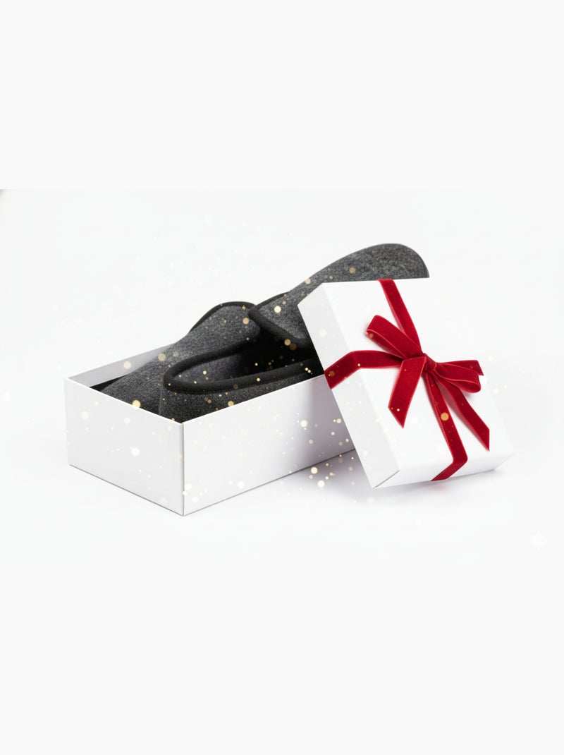 Chinelo Charentaise mulher inverno Cinza antracite - Kiabi