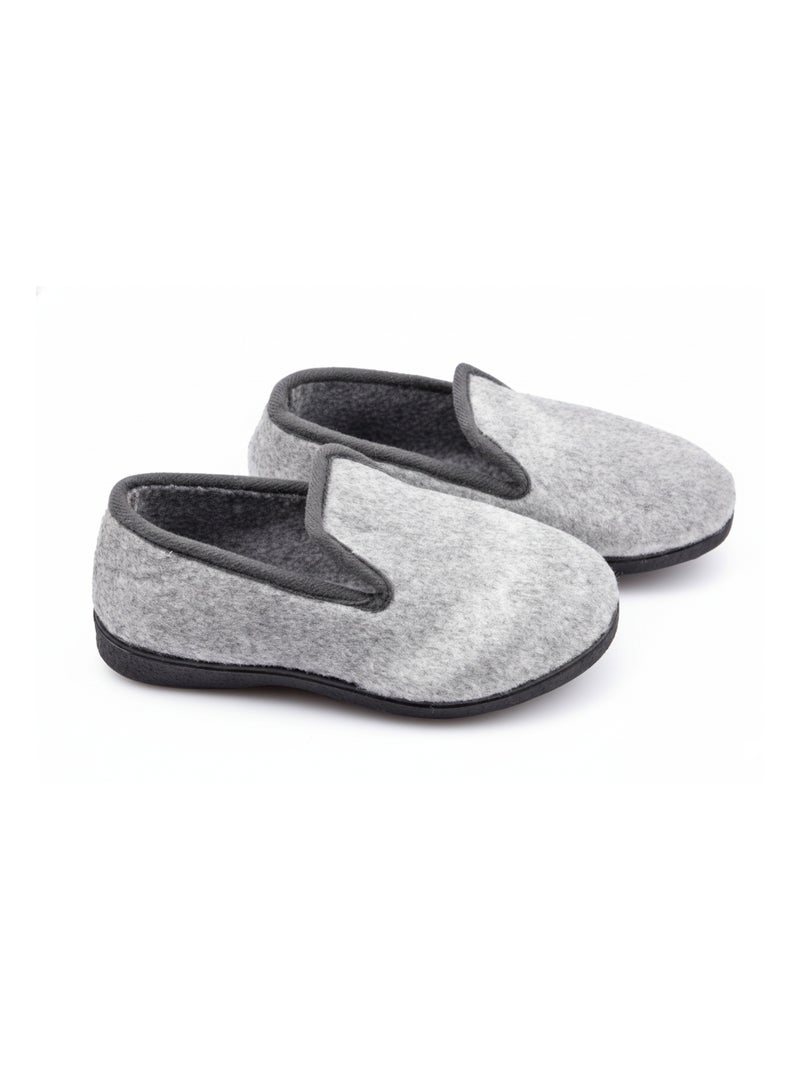 Chinelo Charentaise mulher inverno Cinza mesclado - Kiabi