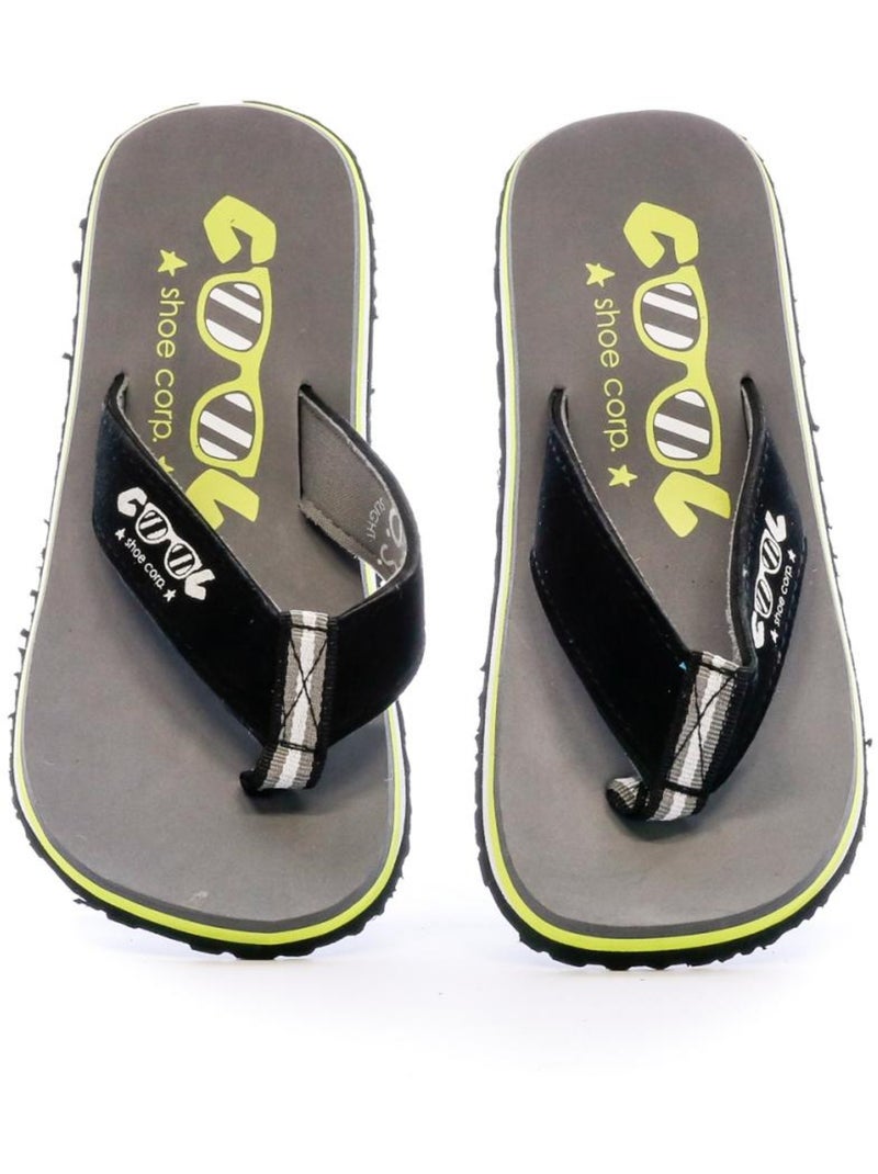 Chinelo cool shoe os boy cinzento e verde para rapaz Cinza-prateado - Kiabi