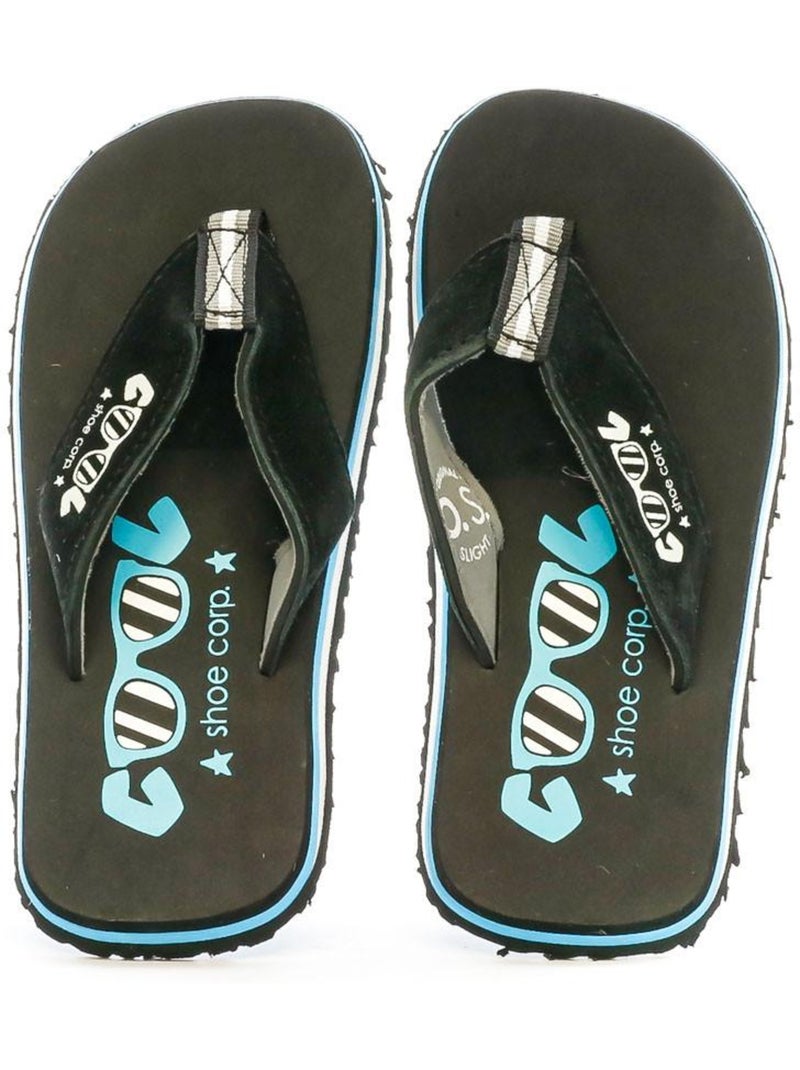 Chinelo cool shoe os para rapaz preto/azul Preto Branco Azul - Kiabi