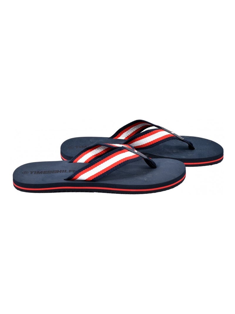 Chinelo de dedo homem Azul Vermelho - Kiabi