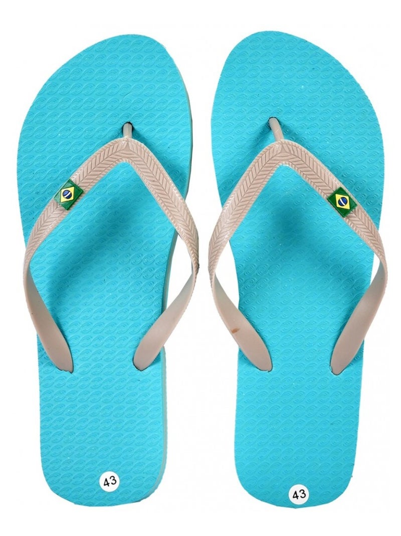 Chinelo de Dedo Homem Moda Turquesa - Kiabi