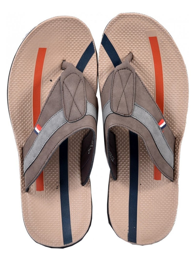 Chinelo de dedo homem PREMIUM Castanho - Kiabi