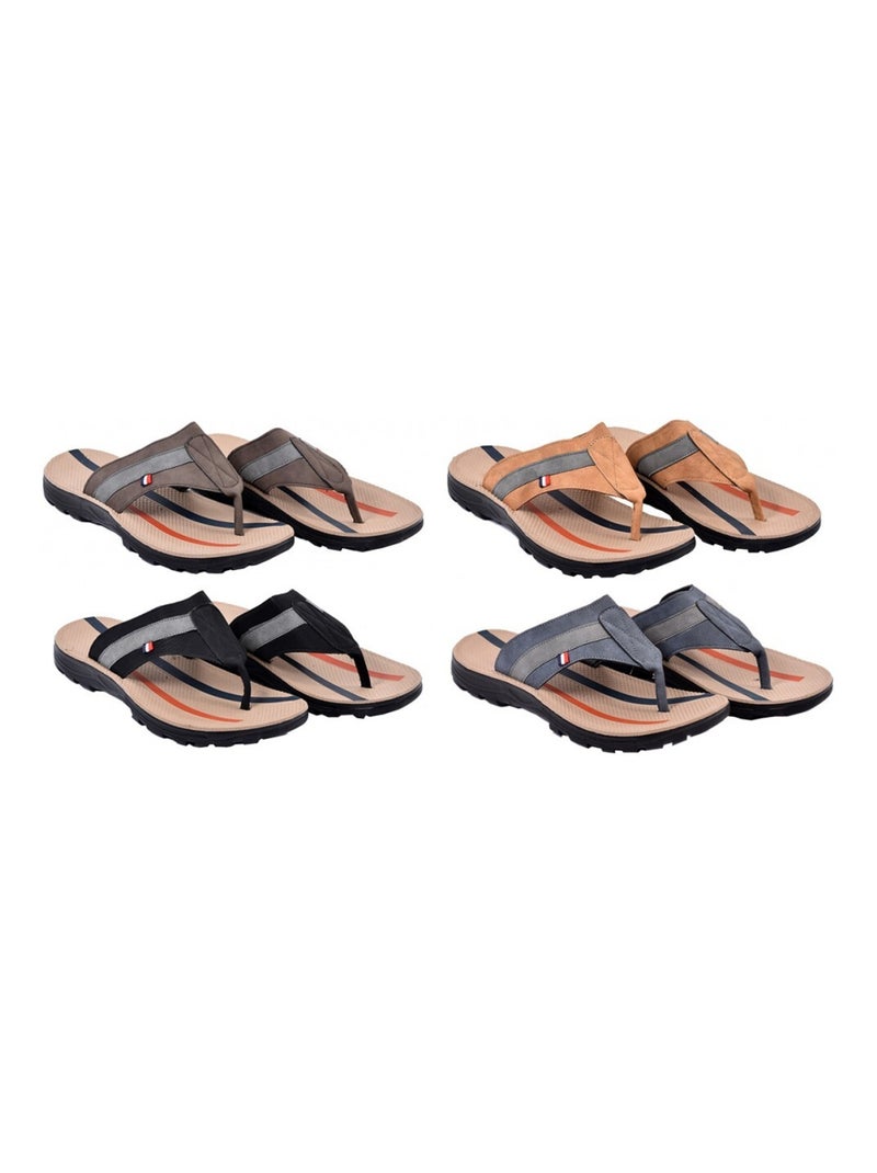 Chinelo de dedo homem PREMIUM Castanho - Kiabi
