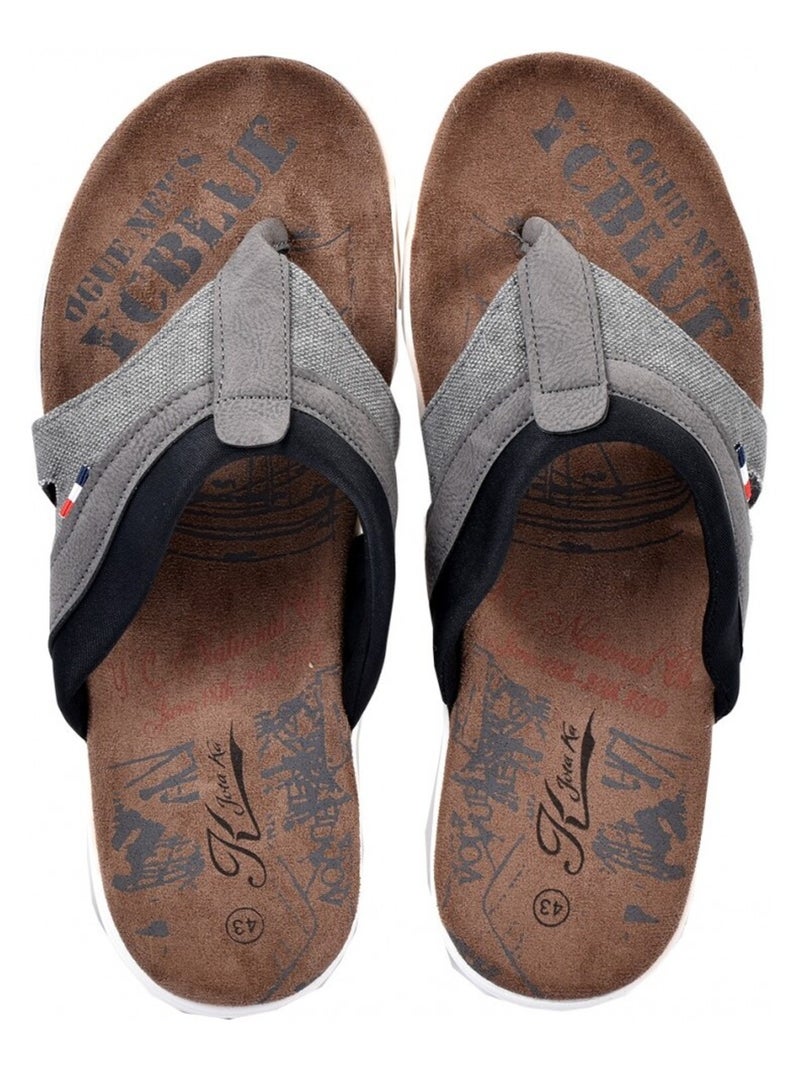 Chinelo de dedo homem PREMIUM Cinza - Kiabi