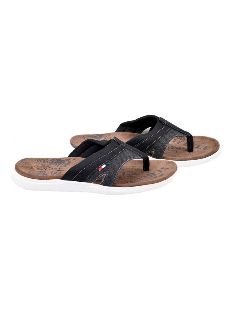 Chinelo de dedo homem PREMIUM Preto - Kiabi