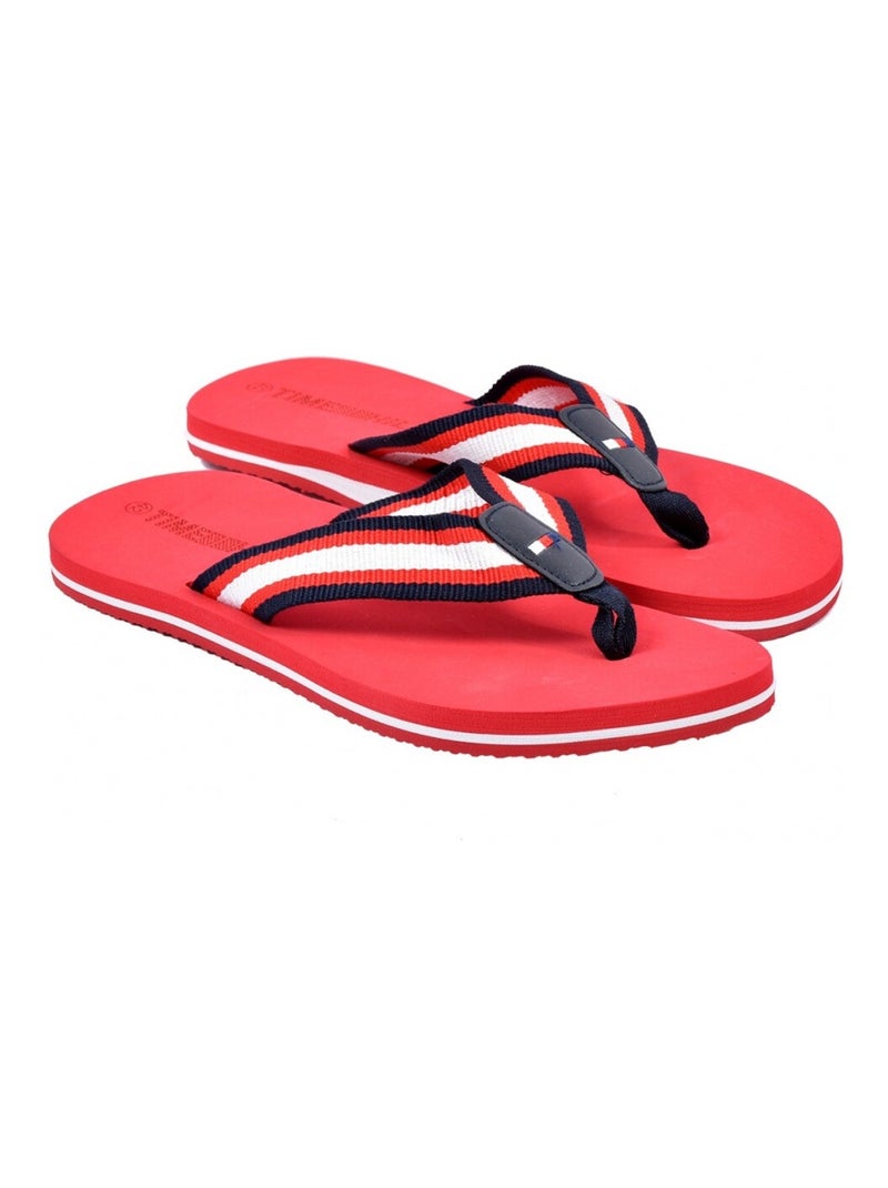Chinelo de dedo homem Vermelho cereja - Kiabi