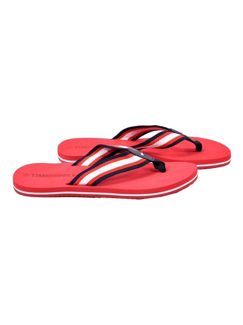 Chinelo de dedo homem Vermelho cereja - Kiabi