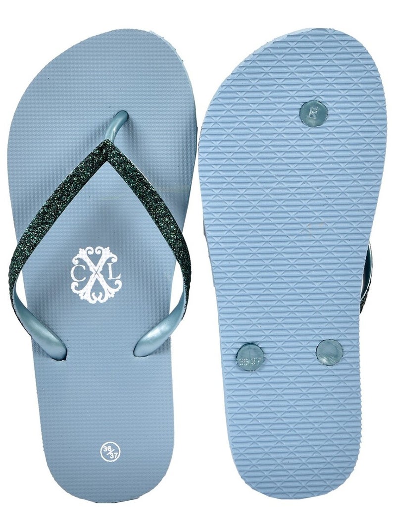Chinelo de dedo mulher cxl by lacroix glitter Azul - Kiabi