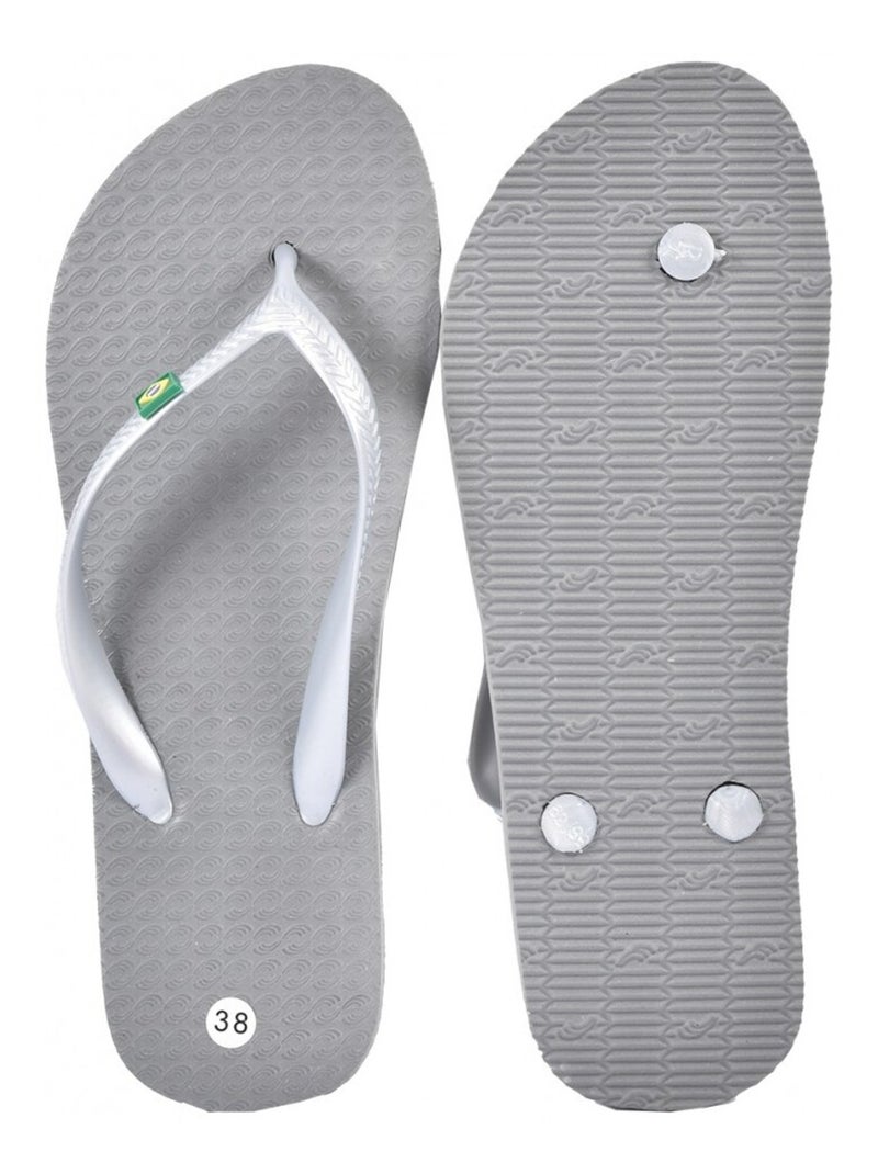 Chinelo de dedo mulher moda Cinza - Kiabi