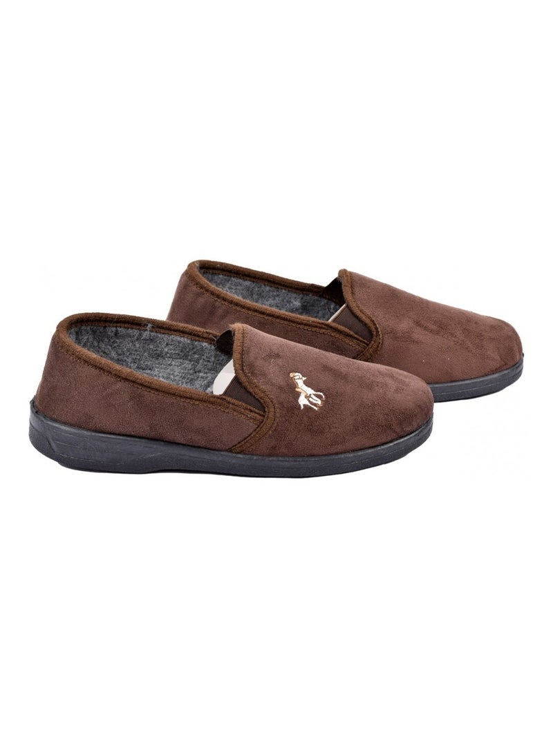 Chinelo Homem Camurça Premium Castanho - Kiabi