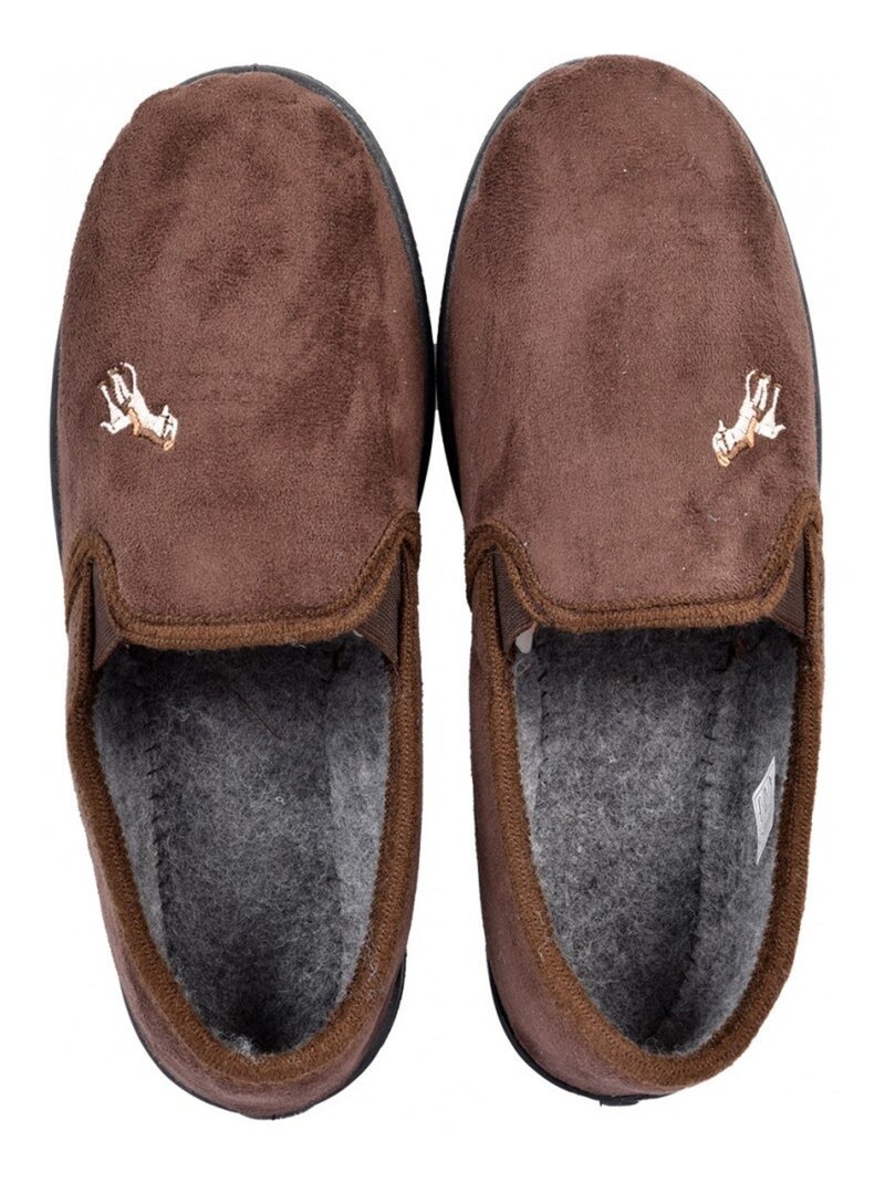 Chinelo Homem Camurça Premium Castanho - Kiabi