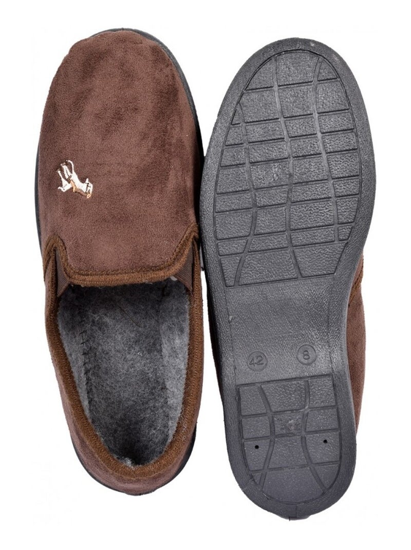 Chinelo Homem Camurça Premium Castanho - Kiabi
