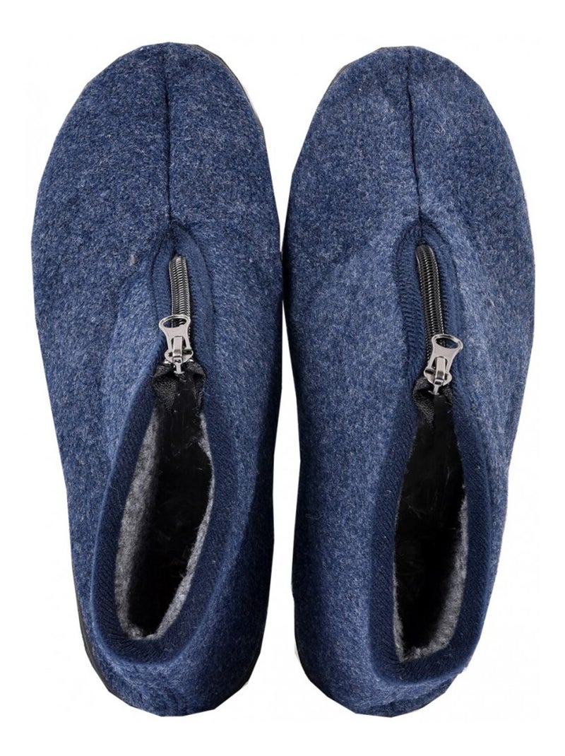 Chinelo Homem CHARENTAISE Premium Azul-marinho - Kiabi