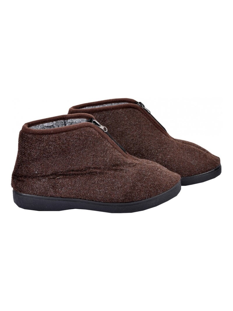 Chinelo Homem CHARENTAISE Premium Castanho - Kiabi