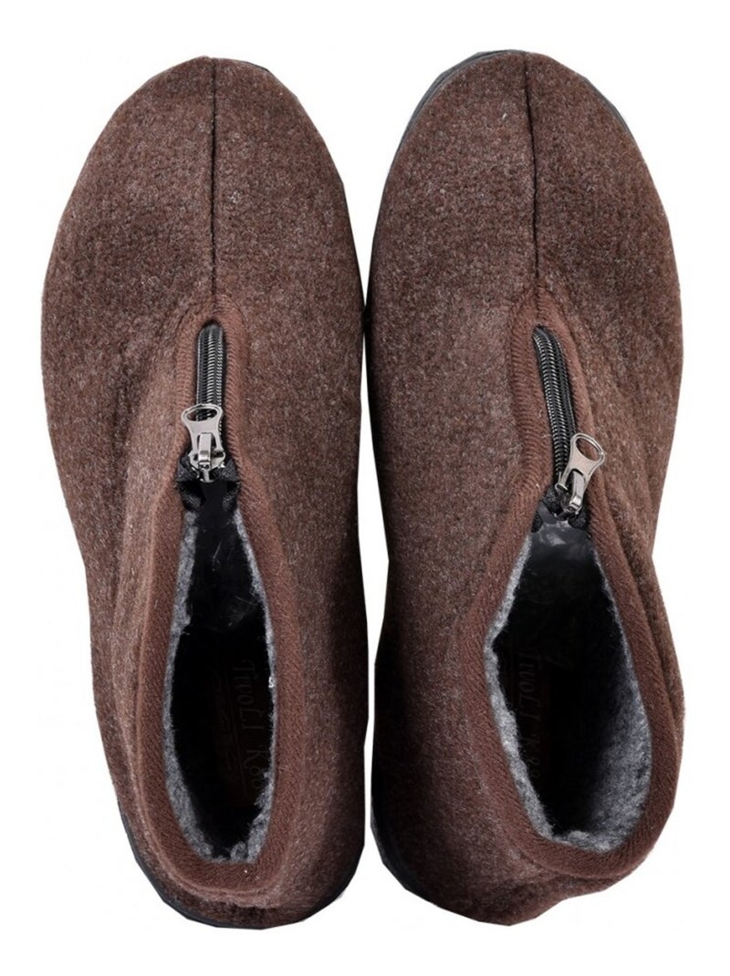 Chinelo Homem CHARENTAISE Premium Castanho - Kiabi