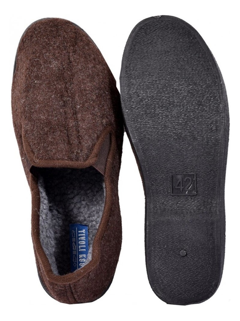 Chinelo Homem CHARENTAISE Premium Castanho - Kiabi