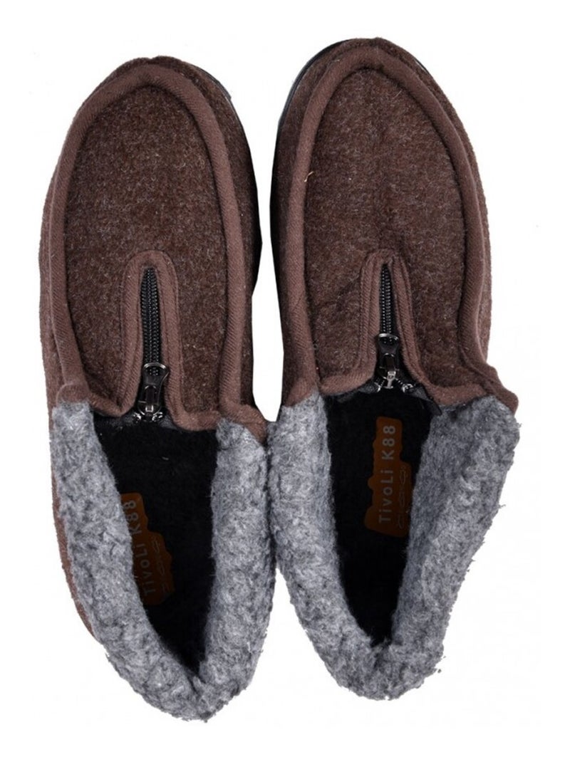 Chinelo homem charentaise premium Castanho - Kiabi