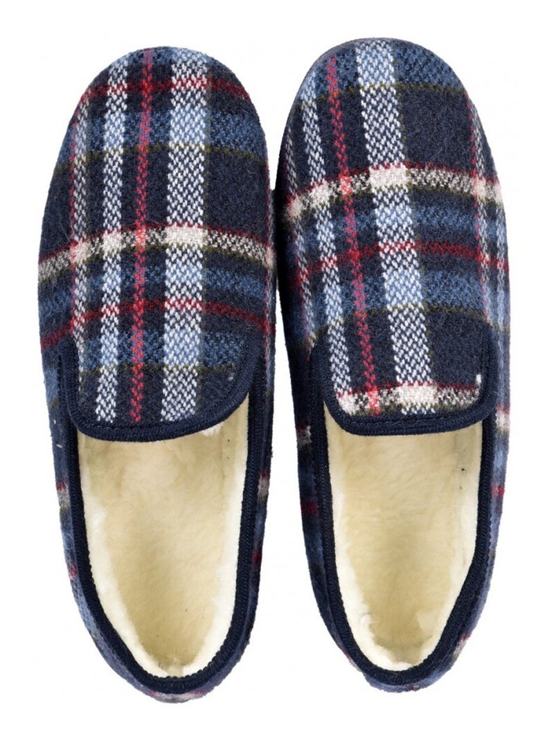 Chinelo Homem Forrado CHARENTAISE Azul-marinho - Kiabi