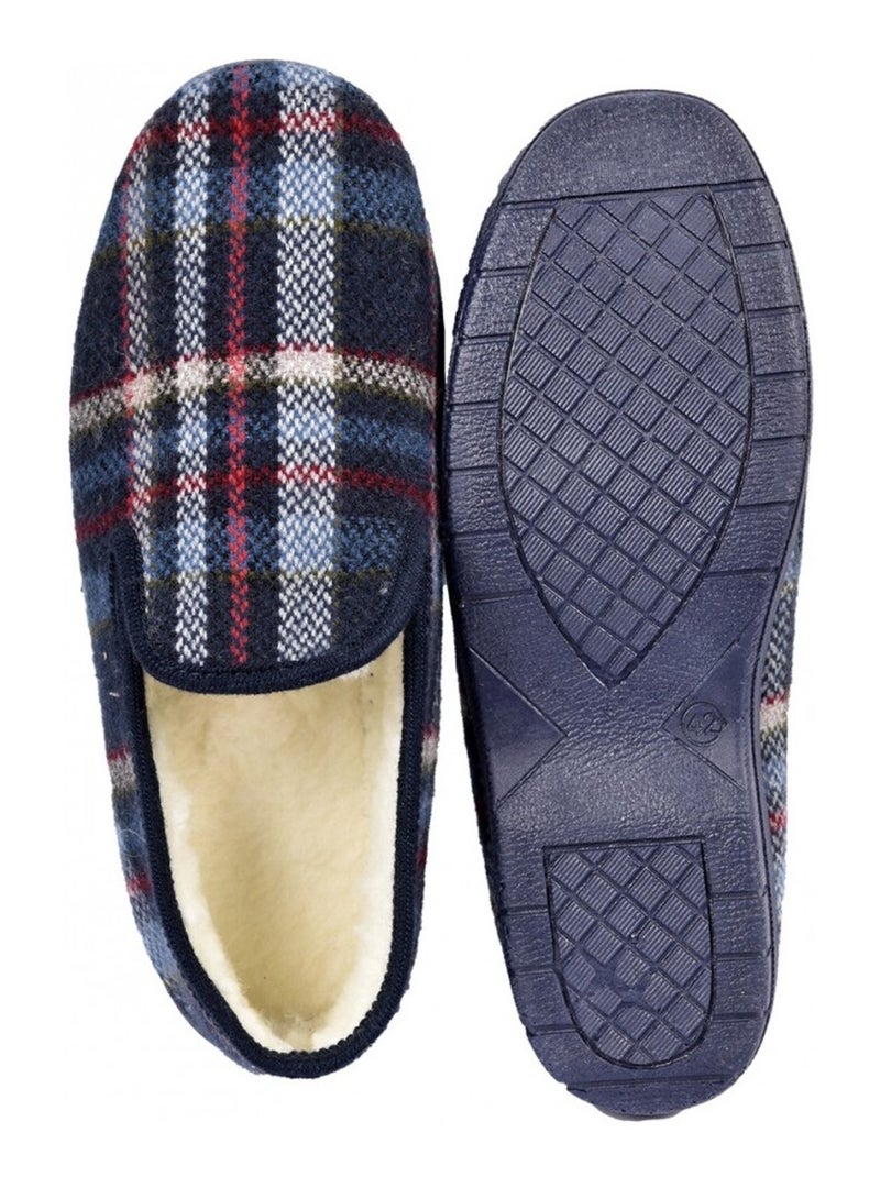Chinelo Homem Forrado CHARENTAISE Azul-marinho - Kiabi