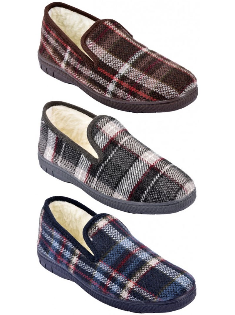 Chinelo Homem Forrado CHARENTAISE Azul-marinho - Kiabi