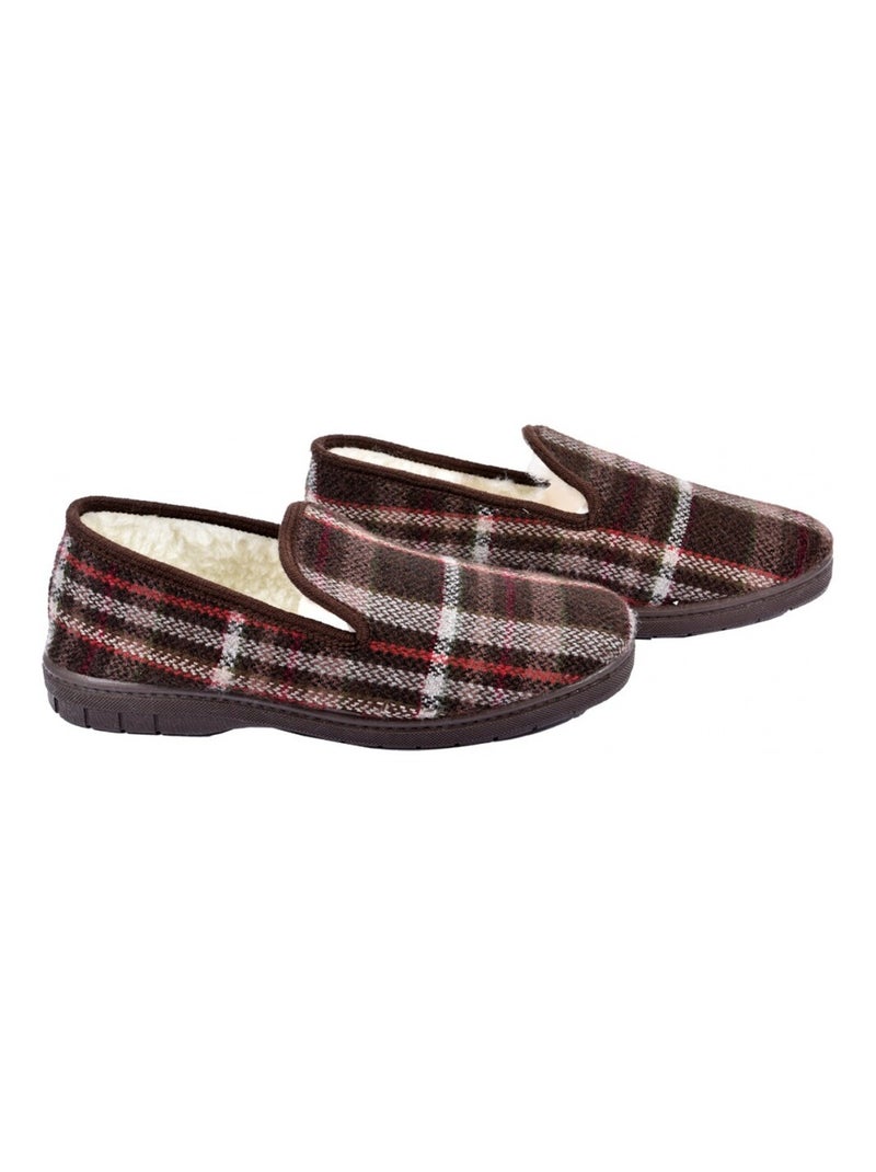 Chinelo Homem Forrado CHARENTAISE Castanho - Kiabi