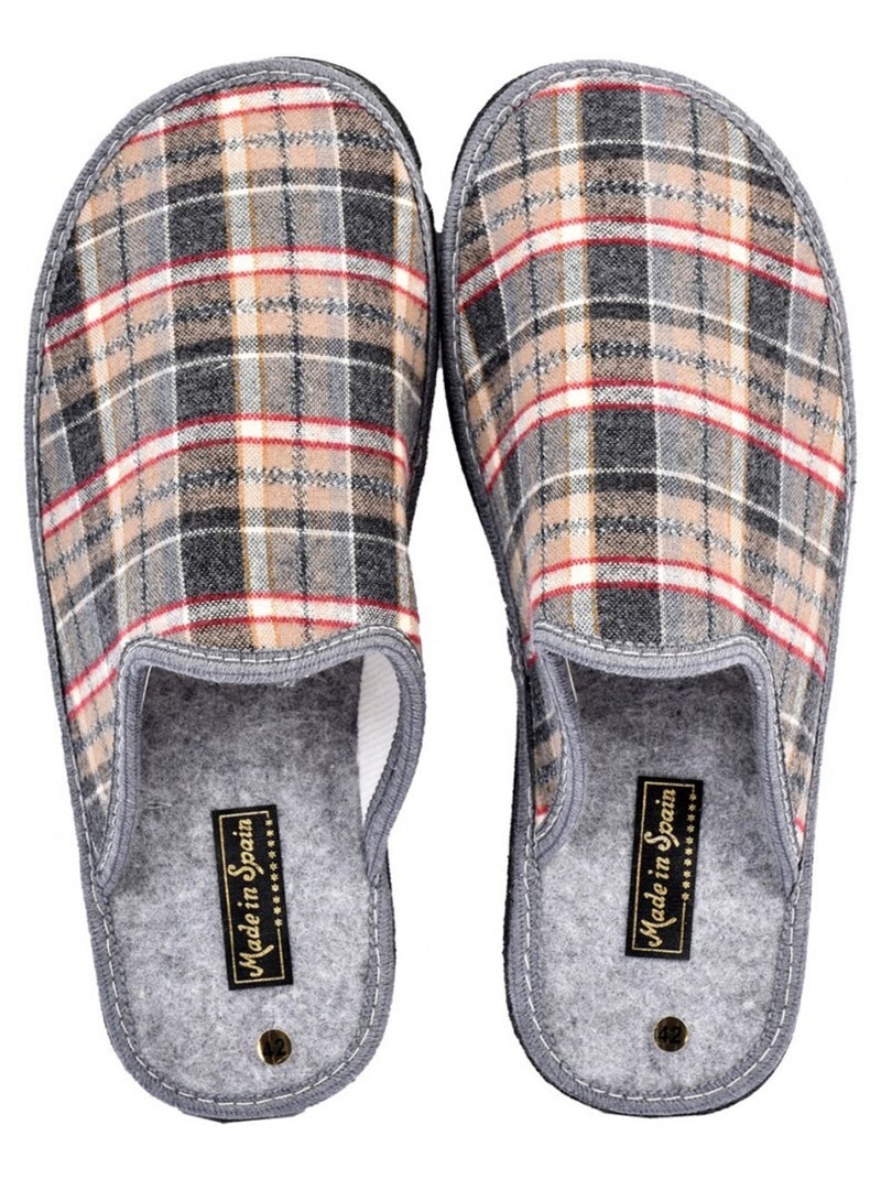 Chinelo Homem Mule JACQUARD Cinza - Kiabi