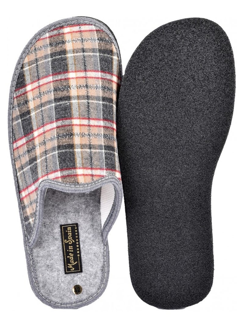 Chinelo Homem Mule JACQUARD Cinza - Kiabi