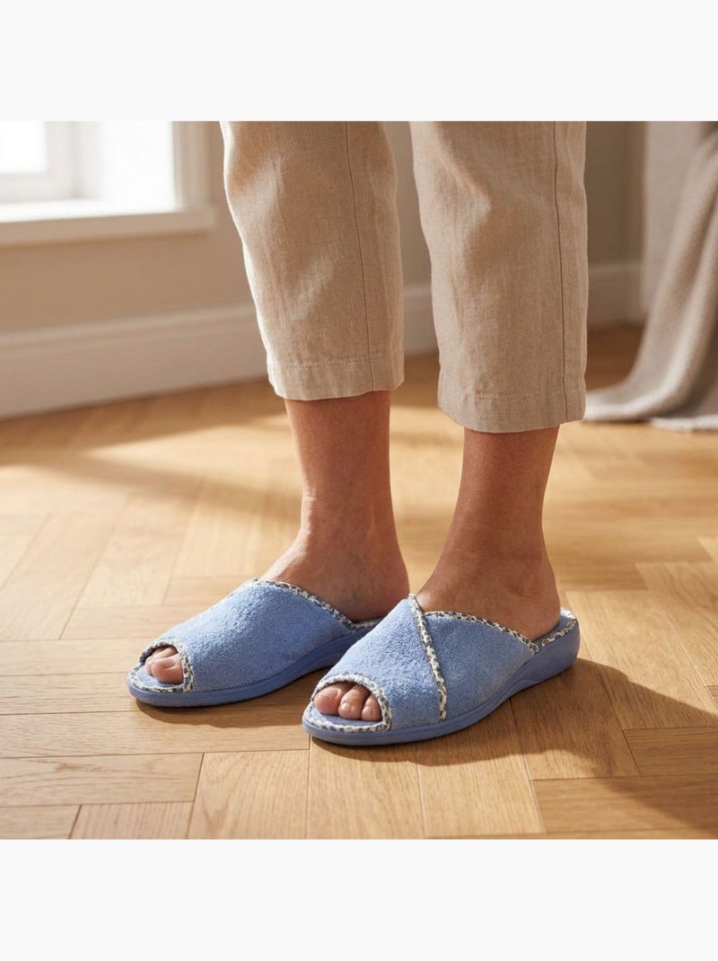 Chinelo Mula Mulher Esponja Respirante OZABI Azul-céu - Kiabi